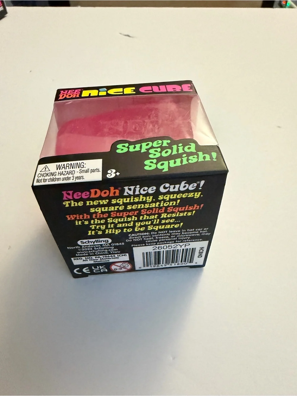 Needoh Nice Cube - Pink Squishy